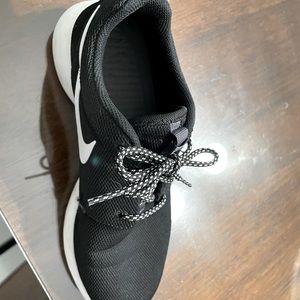 Nike black with white bottoms